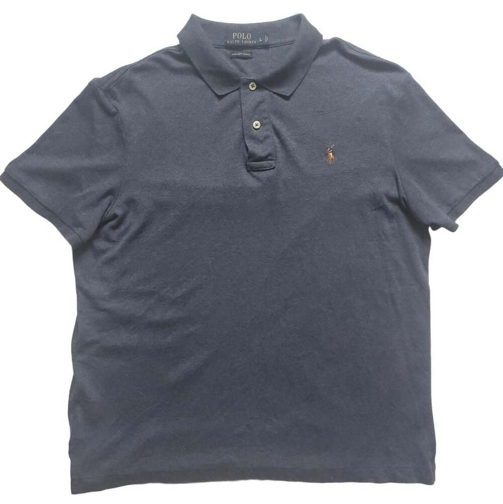 Polo Ralph Lauren Men's Pima Soft Touch Polo Shirt Steel Heather Gray Size L